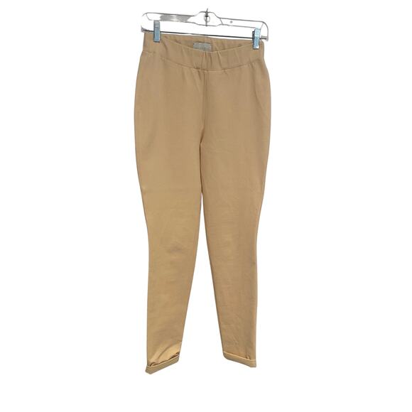 ARJE 100% Cotton Pull On Pants in Cream size 8 Made in Italy - Picture 1 of 6